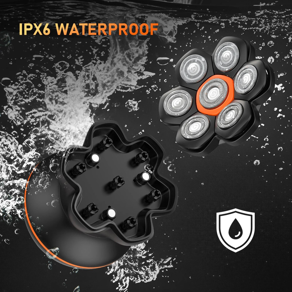 MAXGROOM 7D Head Shaver For Bald Men With Wet And Dry Electric Shaving And Beard Trimming 3