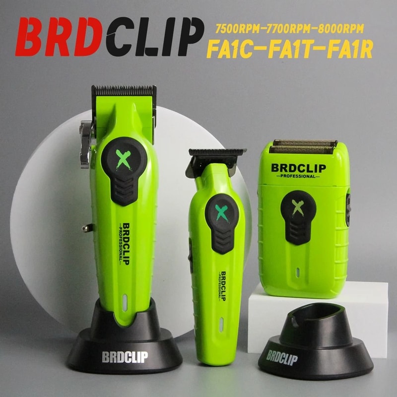 BRDCLIP FA1C FA1T FA1R Professional Hair Clipper And Shaver Set With Charging Base 0