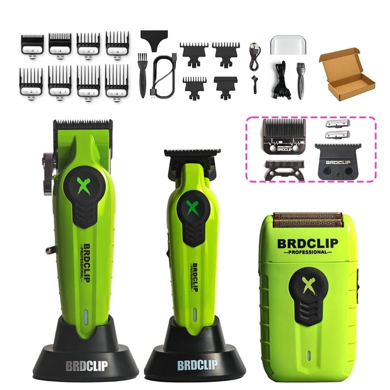 BRDCLIP FA1C FA1T FA1R Professional Hair Clipper And Shaver Set With Charging Base 11