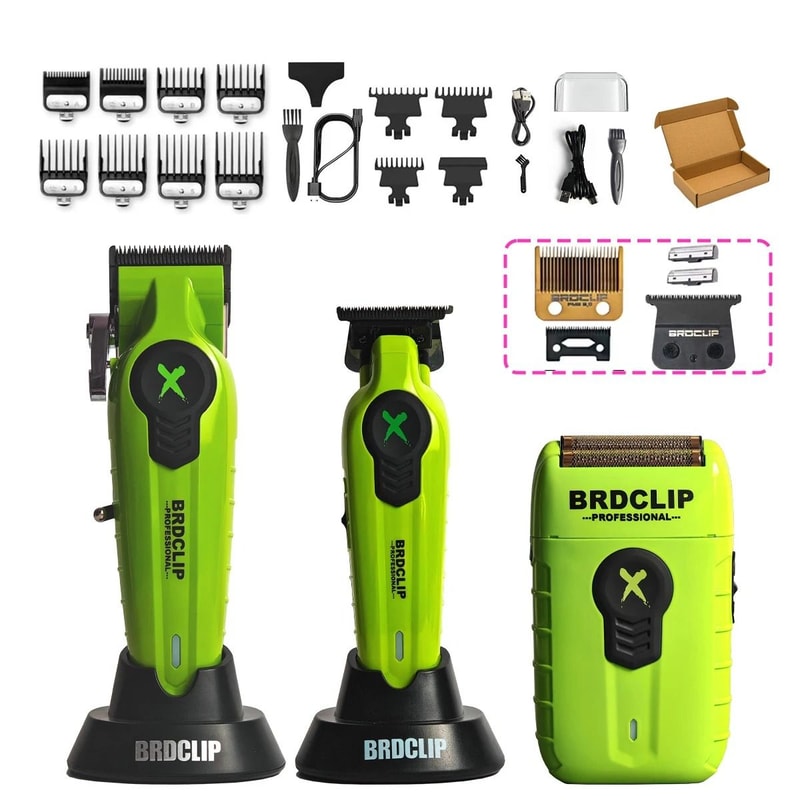BRDCLIP FA1C FA1T FA1R Professional Hair Clipper And Shaver Set With Charging Base 13