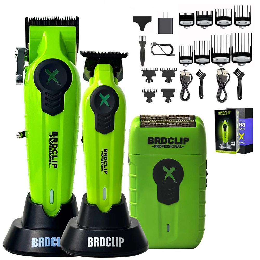 BRDCLIP X Series Professional Hair Clipper Trimmer And Shaver Set 13
