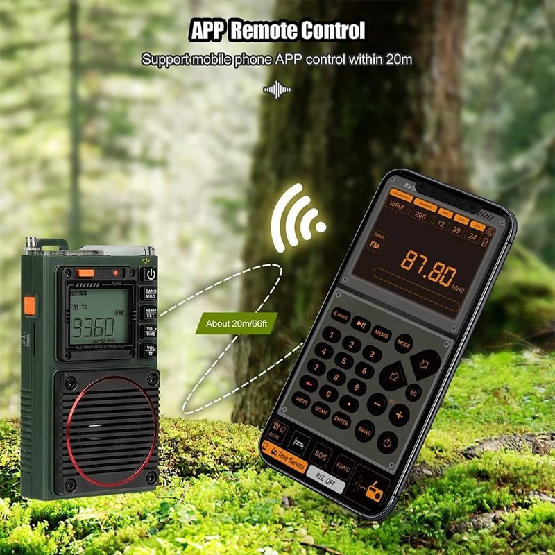 Retekess TR111 Portable AM FM Shortwave Radio With Alarm Clock 2