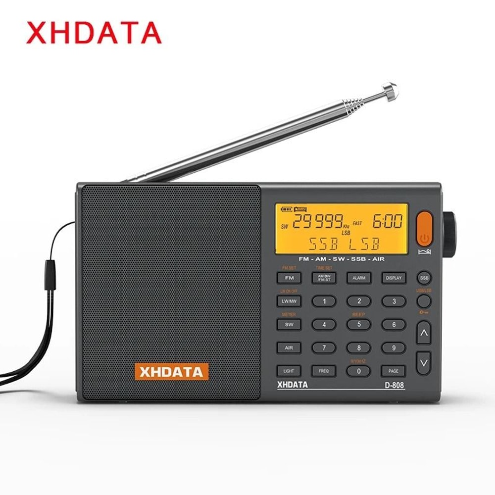 XHDATA D808 Full Band Portable Radio With SSB And RDS 7
