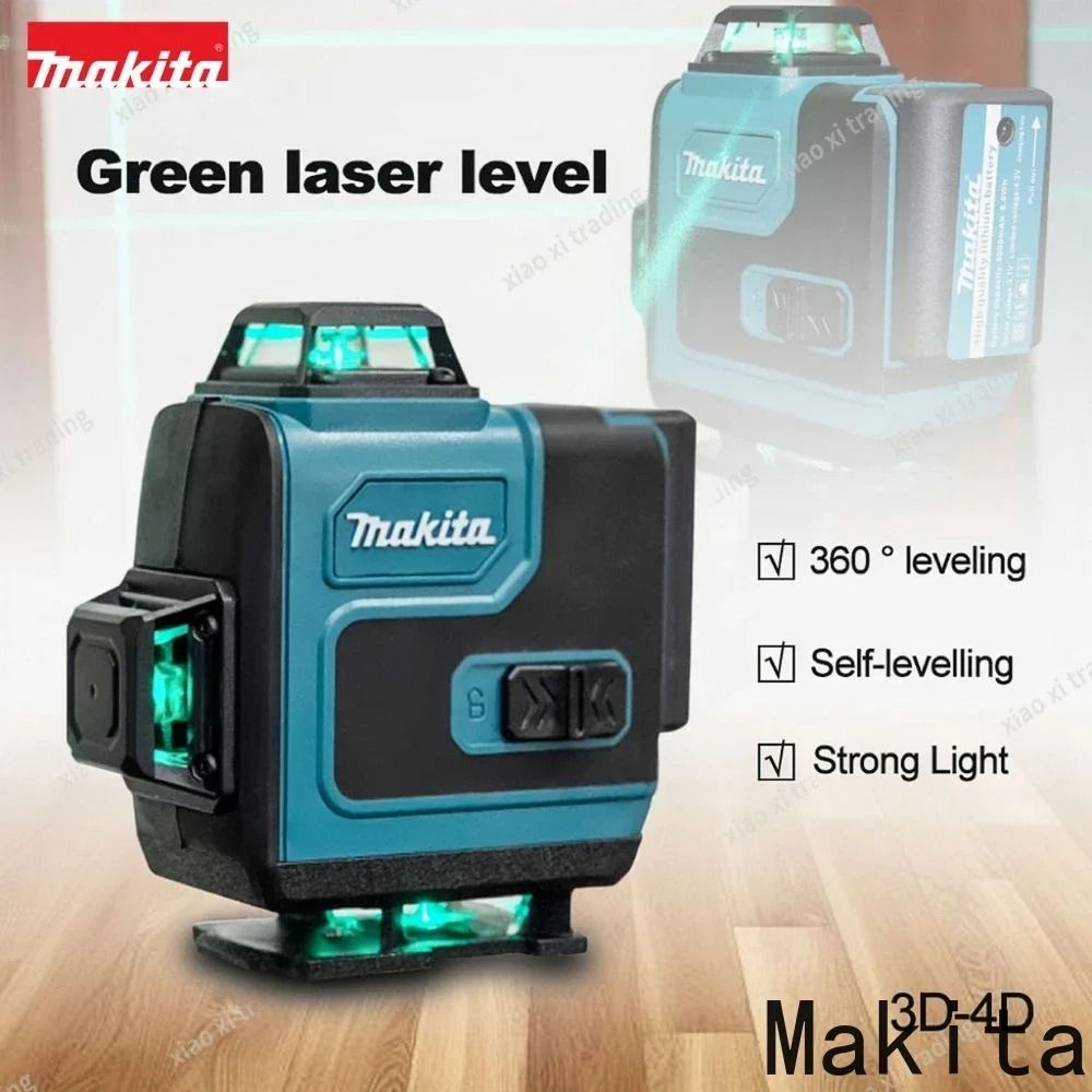 Makita High Precision 16 Line Green Laser Level With Wall Mount 3