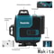 Makita High Precision 16 Line Green Laser Level With Wall Mount 5