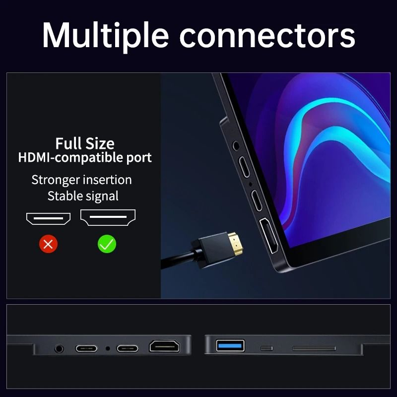 VCHANCE 16 Inch OLED 4K Touchscreen Portable Monitor With HDR 4