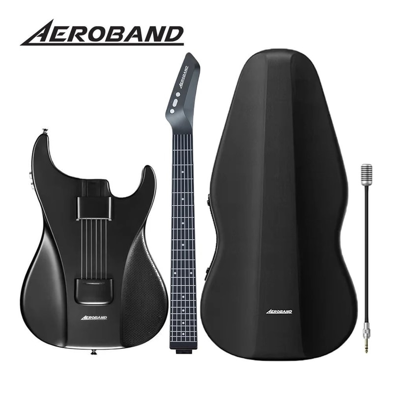 AeroBand Electric Guitar With Silicone Strings And Built In Speaker 0