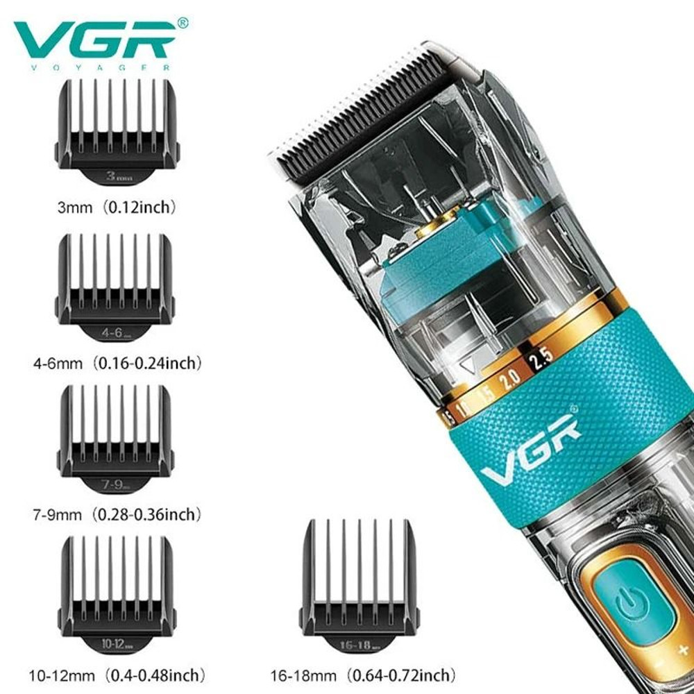 Cordless Professional Hair Trimmer For Men With 3 Adjustable Motor Speeds 3