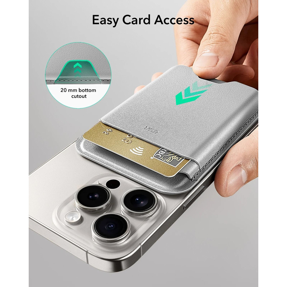 ESR MagSafe Wallet 5 Card Holder With Magnetic Strength For IPhone 3