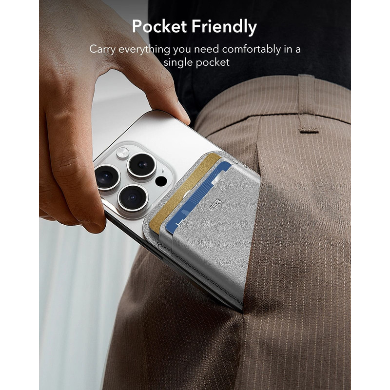 ESR MagSafe Wallet 5 Card Holder With Magnetic Strength For IPhone 4