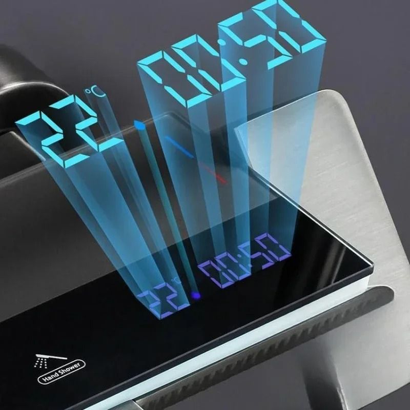 Grey Smart Digital Display Shower System With Four Functions 3