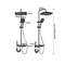 Grey Smart Digital Display Shower System With Four Functions 5