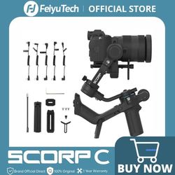 feiyutech scorp c 3 axis handheld gimbal stabilizer for dslr cameras