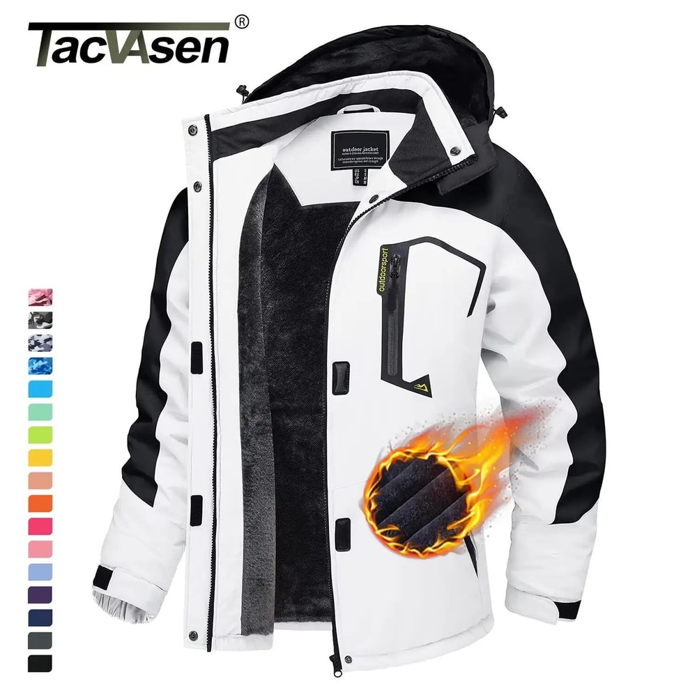 TACVASEN Women Winter Ski Snowboard Jacket With Thermal Fleece And Waterproof Design 0