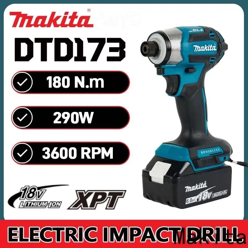 Makita 18V LXT Cordless Impact Driver DTD173 Brushless Drill Screwdriver With LED Light 1