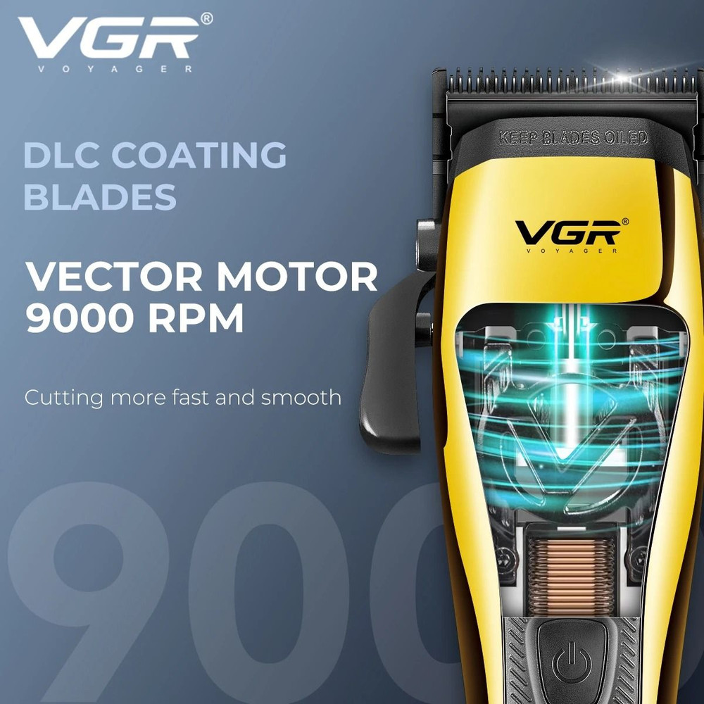VGR V 015 Professional Hair Trimmer 9000 RPM Vector Motor 1
