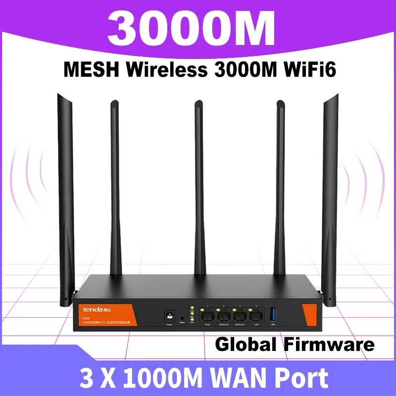Tenda W30E AX3000 WiFi 6 Wireless Router 1
