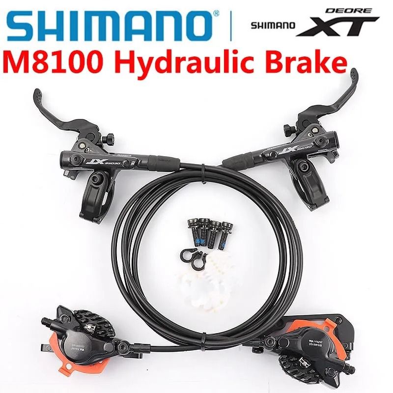 Shimano Deore XT M8100 Hydraulic Disc Brake Set 2 Piston 0