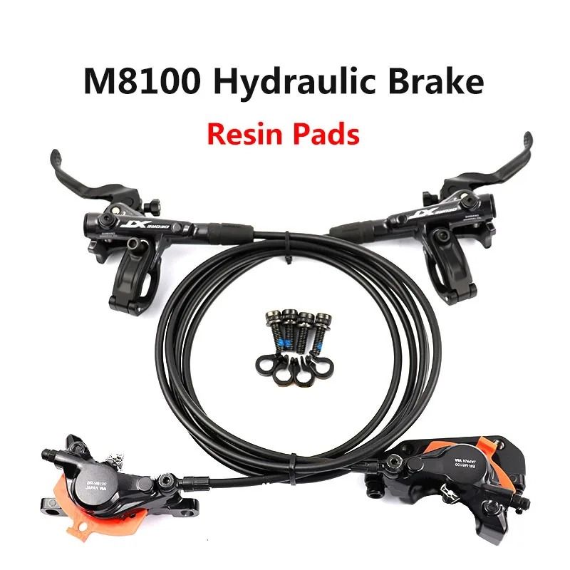 Shimano Deore XT M8100 Hydraulic Disc Brake Set 2 Piston 8