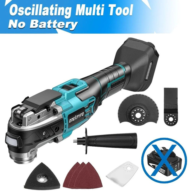 Cordless Oscillating Multi Tool With Six Speed Settings Compatible With 18V Lithium Ion Battery 6