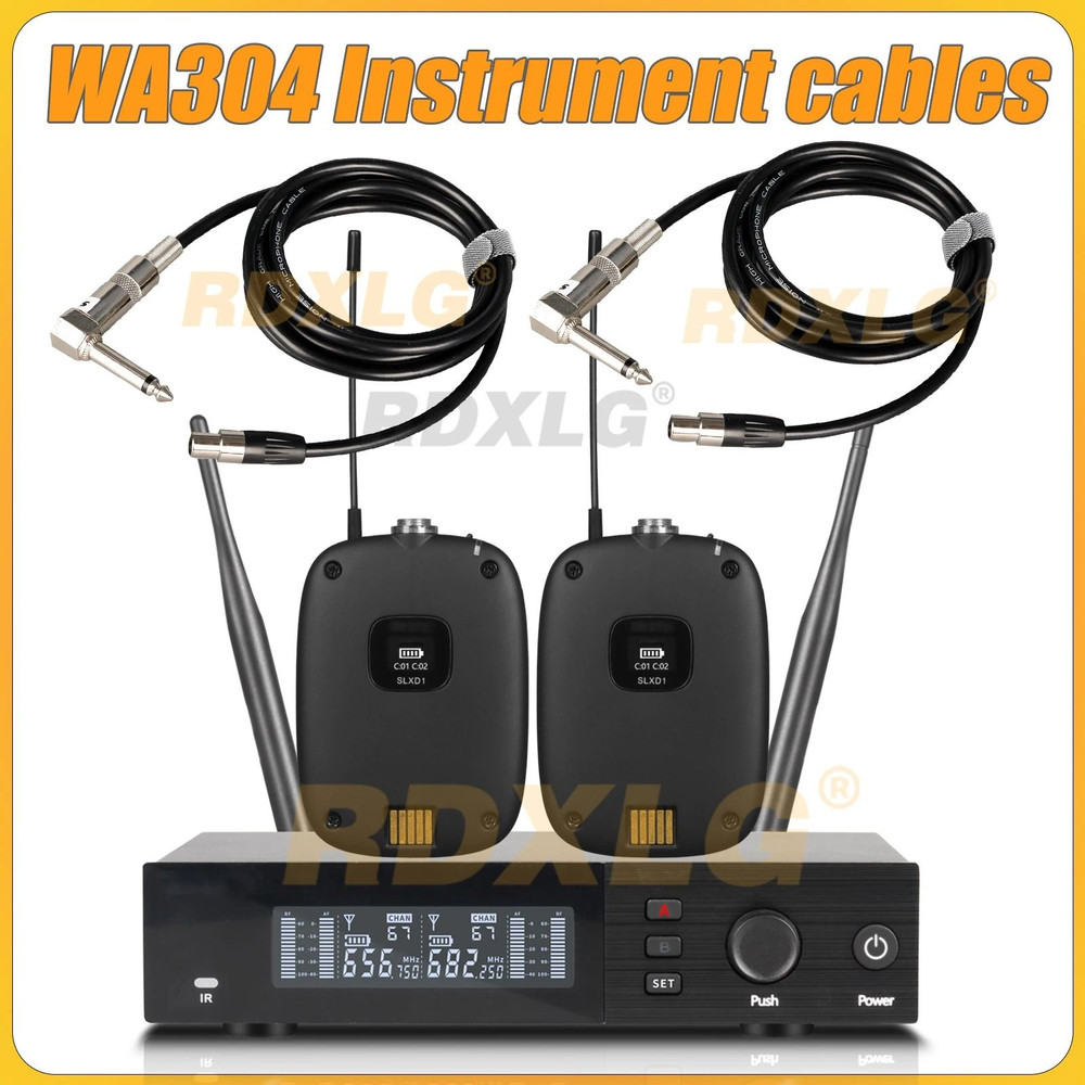 SLXD4 Professional Dual Wireless Microphone System With Two Handheld UHF Microphones 7