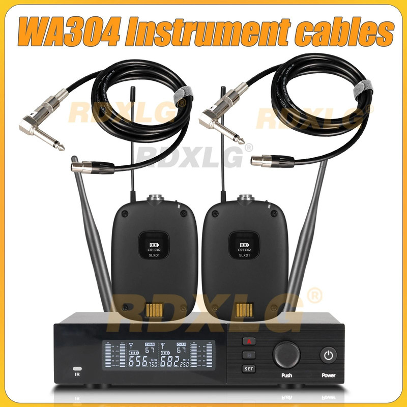 SLXD4 Professional Dual Wireless Microphone System With Two Handheld UHF Microphones 7