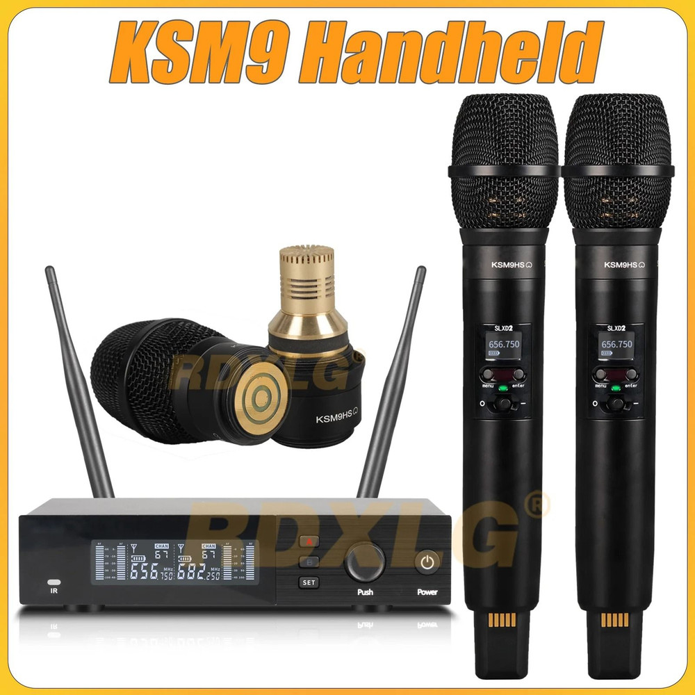 SLXD4 Professional Dual Wireless Microphone System With Two Handheld UHF Microphones 8