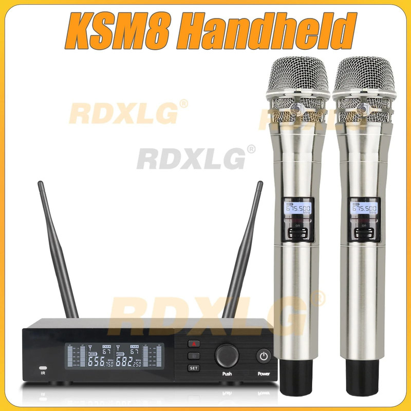 SLXD4 Professional Dual Wireless Microphone System With Two Handheld UHF Microphones 20