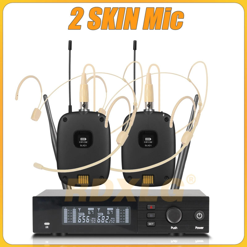 SLXD4 Professional Dual Wireless Microphone System With Two Handheld UHF Microphones 21