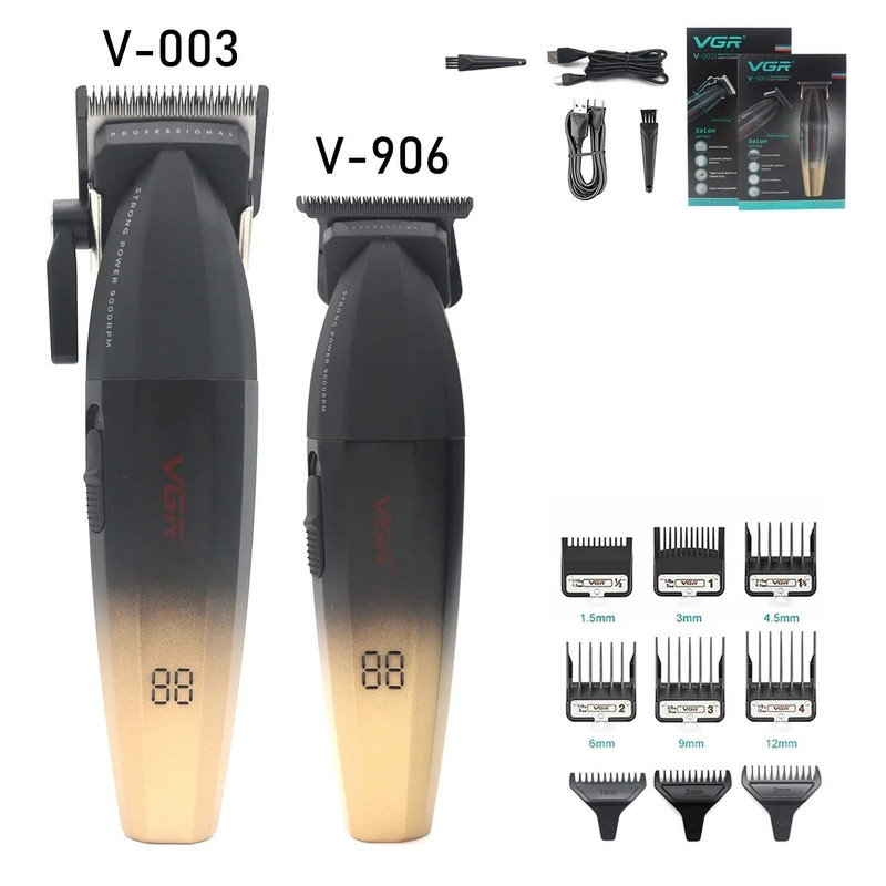 VGR V 003 Professional Hair Clipper With Ceramic Blade And USB Charging 12