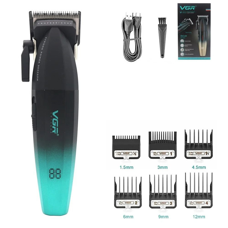 VGR V 003 Professional Hair Clipper With Ceramic Blade And USB Charging 8