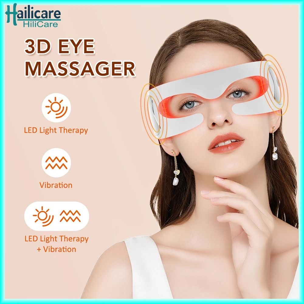 Vibration Eye Massager With LED Light Therapy For Anti Aging And Fatigue Relief 0
