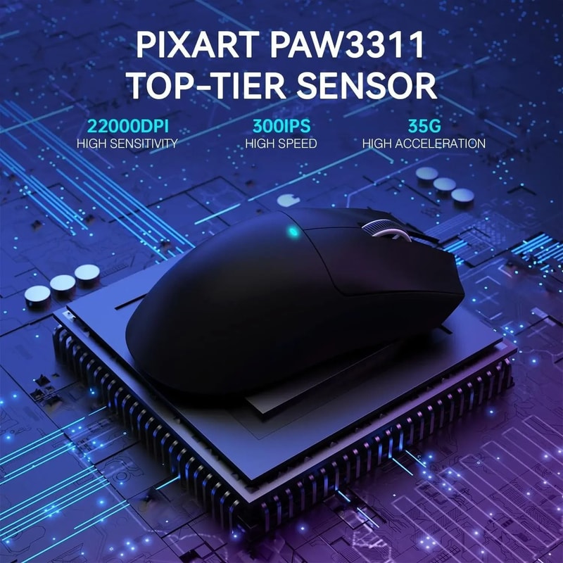 Attack Shark X11 Wireless Gaming Mouse With RGB Charging Dock 4