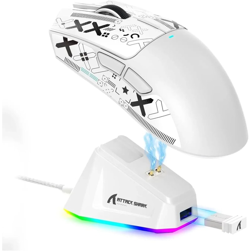 Attack Shark X11 Wireless Gaming Mouse With RGB Charging Dock 7