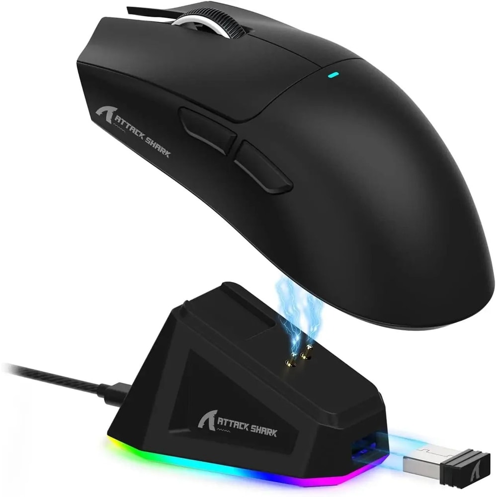 Attack Shark X11 Wireless Gaming Mouse With RGB Charging Dock 8