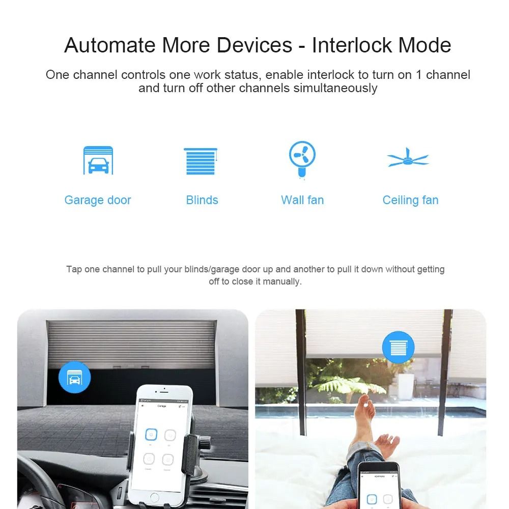 Itead Sonoff 4CH R2 Smart WiFi Switch With App And Voice Control 1
