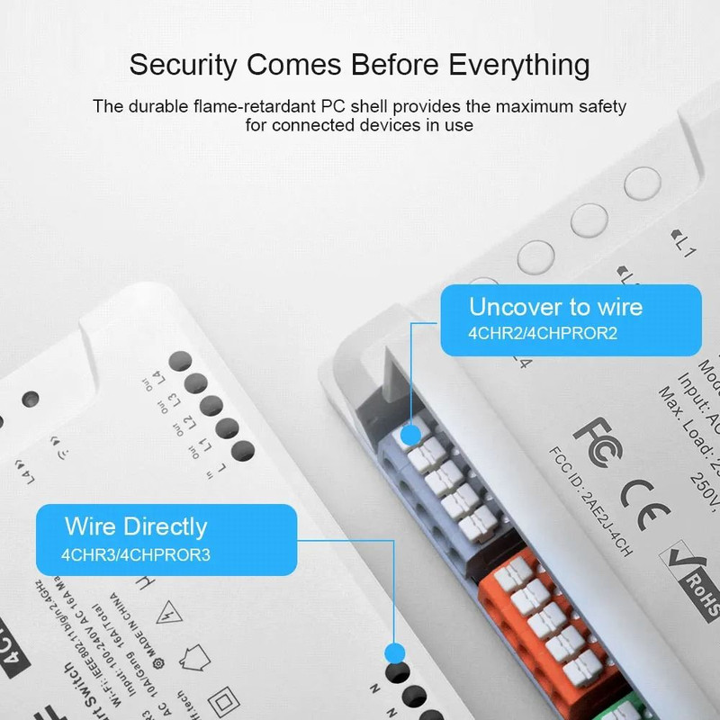 Itead Sonoff 4CH R2 Smart WiFi Switch With App And Voice Control 2
