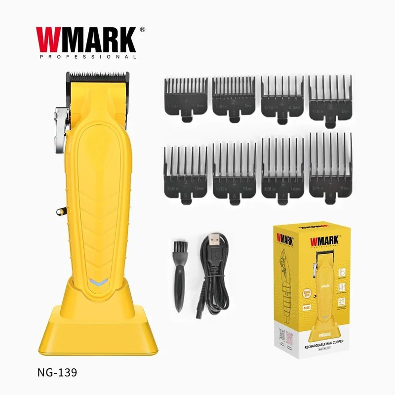 WMARK Hair Clipper NG 139 Professional Electric Hair Cutting Machine With Charging Base 1