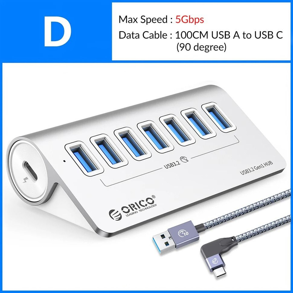Orico Multi Port USB 32 Splitter Hub Docking Station With Card Reader 9