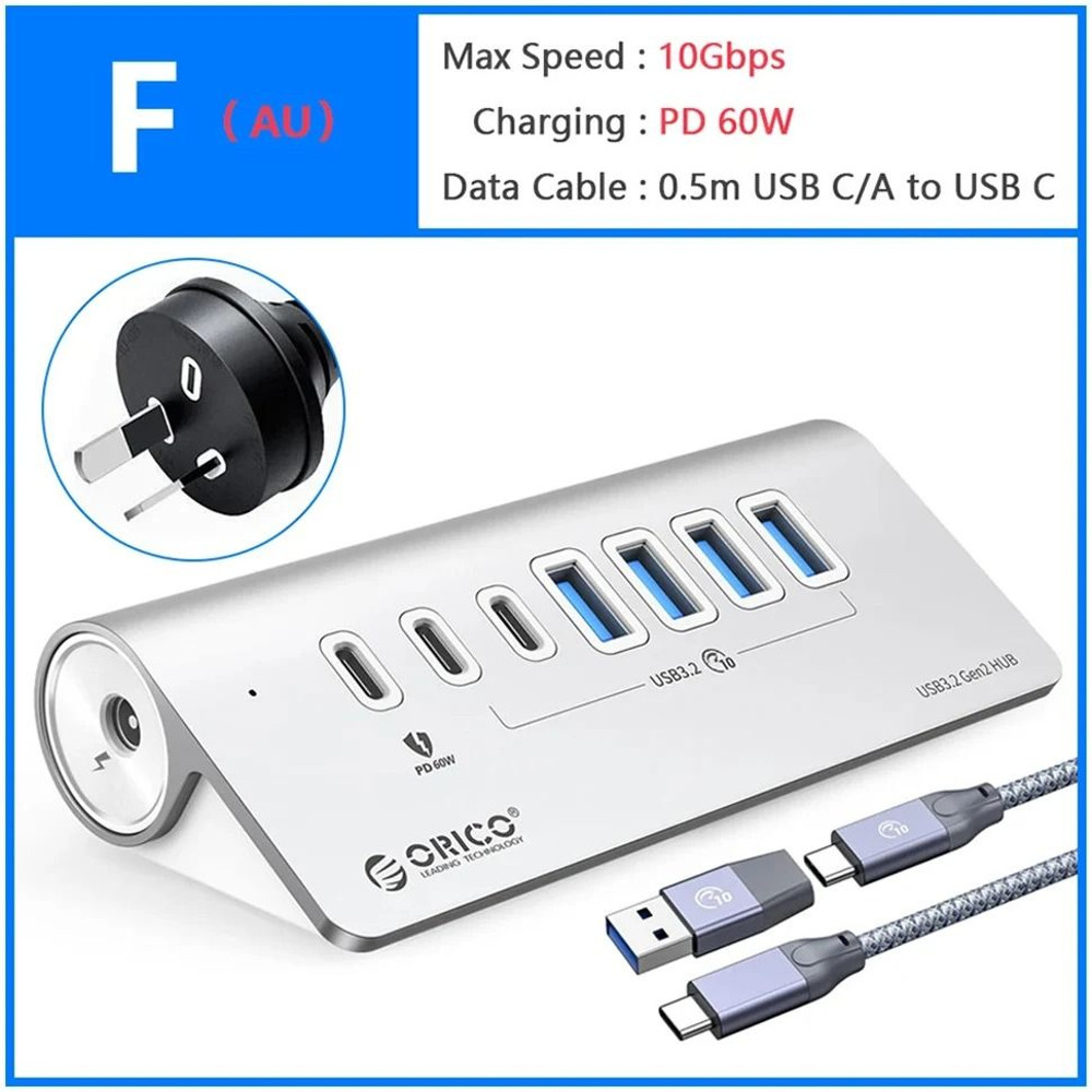 Orico Multi Port USB 32 Splitter Hub Docking Station With Card Reader 15