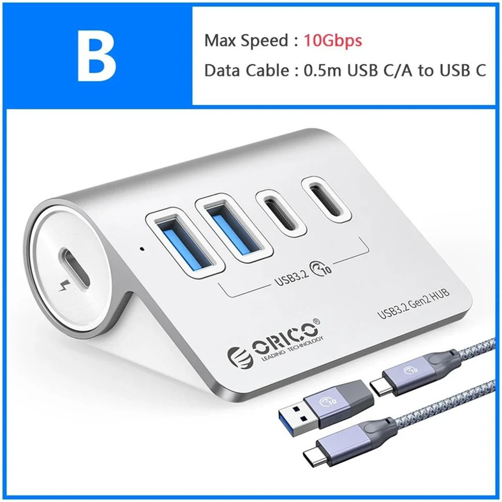 Orico Multi Port USB 32 Splitter Hub Docking Station With Card Reader 7