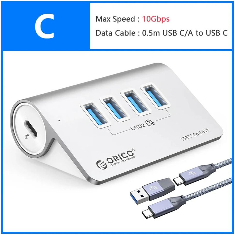 Orico Multi Port USB 32 Splitter Hub Docking Station With Card Reader 8