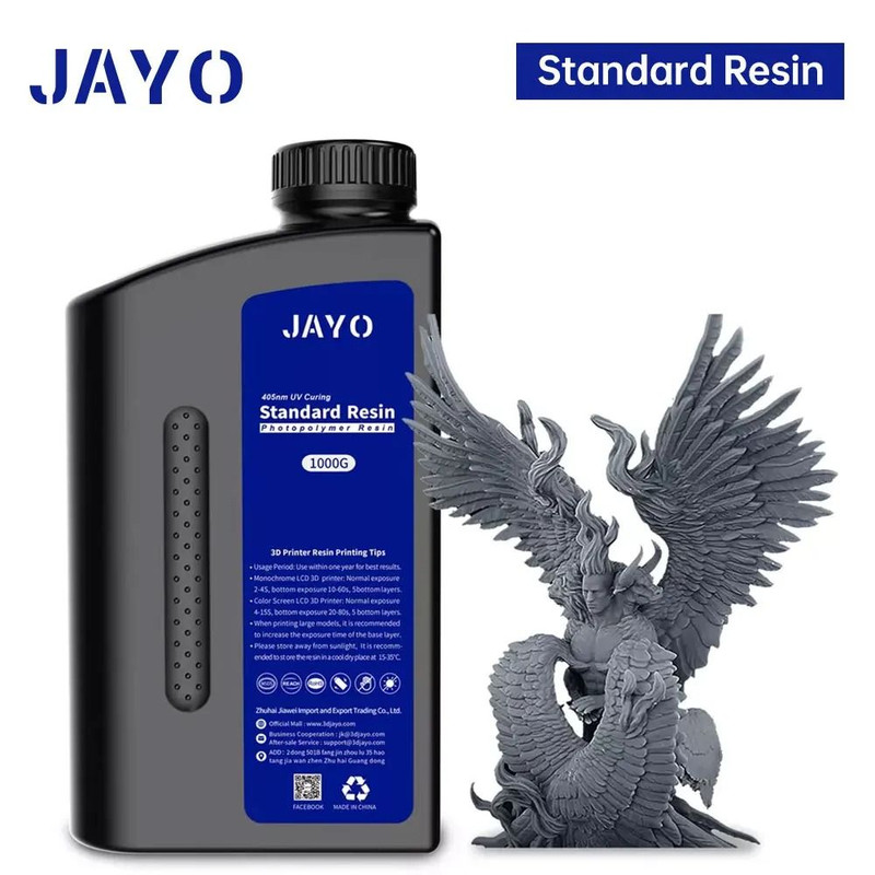 Jayo 3D Printer UV Resin 405nm Standard ABS Like And Water Wash Options 10