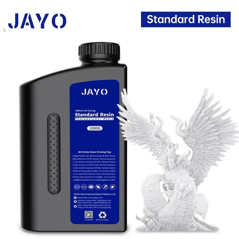 Jayo 3D Printer UV Resin 405nm Standard ABS Like And Water Wash Options 6
