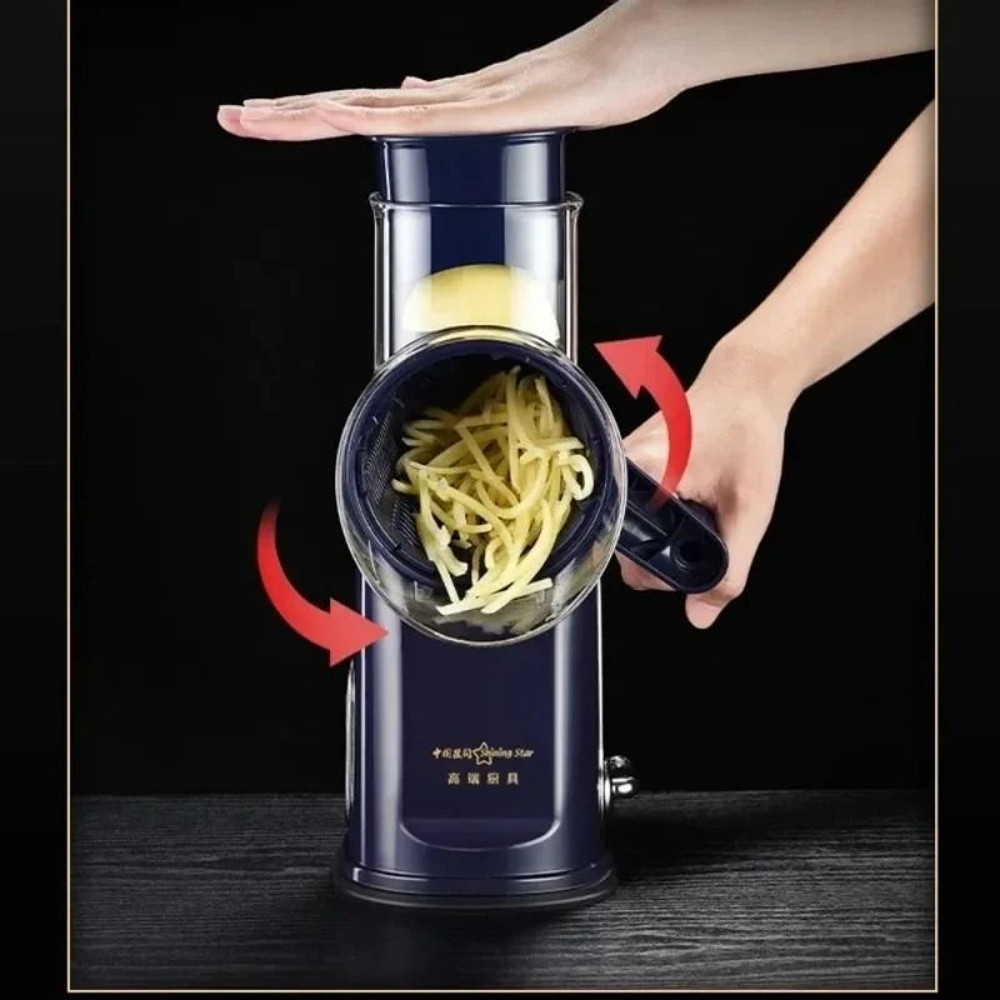 Vegetable Slicer Cutter Manual Drum Grater Multifunction Rotary Cheese Grater And Food Chopper 2