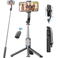 selfie stick tripod with bluetooth remote for iphone and smartphones extendable 42 inch