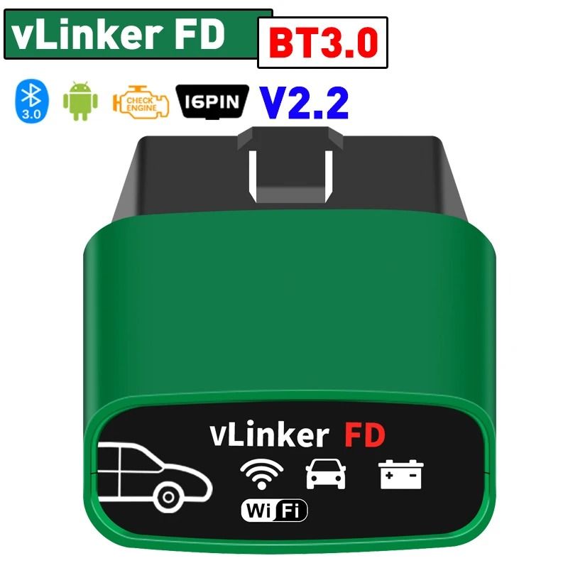 Vgate VLinker FD Plus OBD2 Scanner Bluetooth Car Diagnostic Tool For Ford Forscan 6