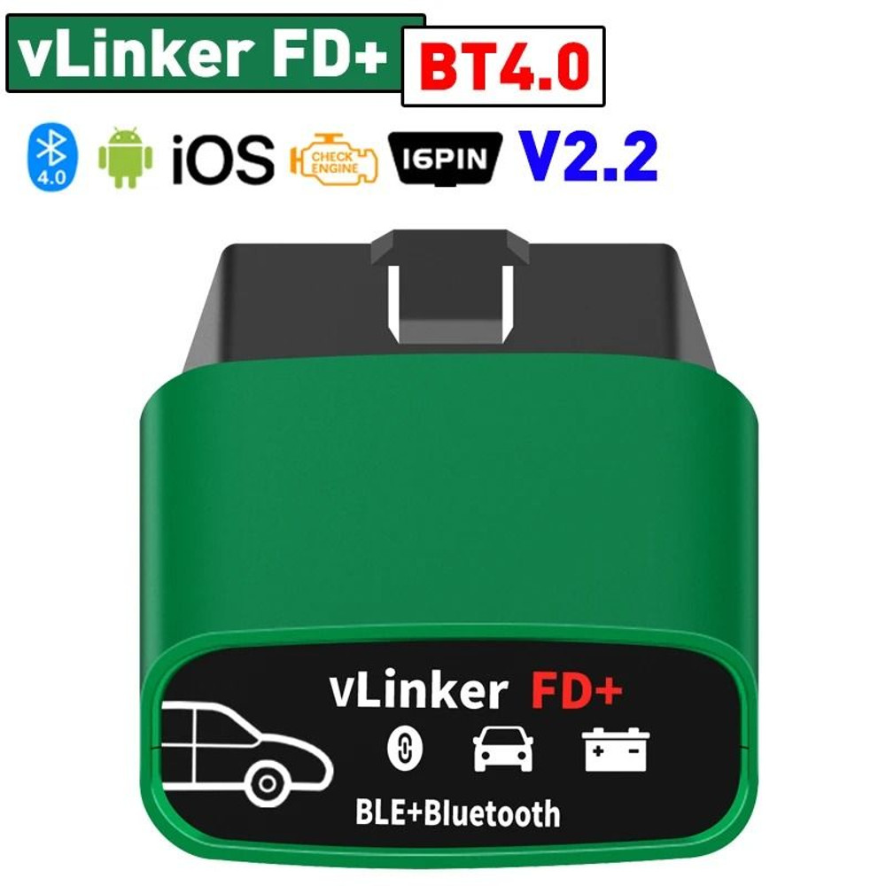 Vgate VLinker FD Plus OBD2 Scanner Bluetooth Car Diagnostic Tool For Ford Forscan 7