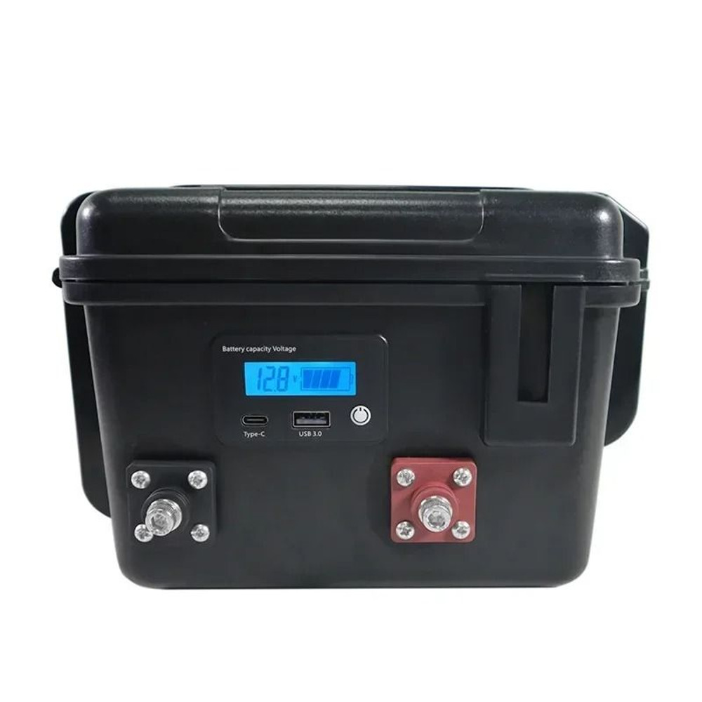 12V 128V LiFePO4 Battery Portable Suitcase 100Ah 150Ah For Golf Cart Inverter And Car Power 1