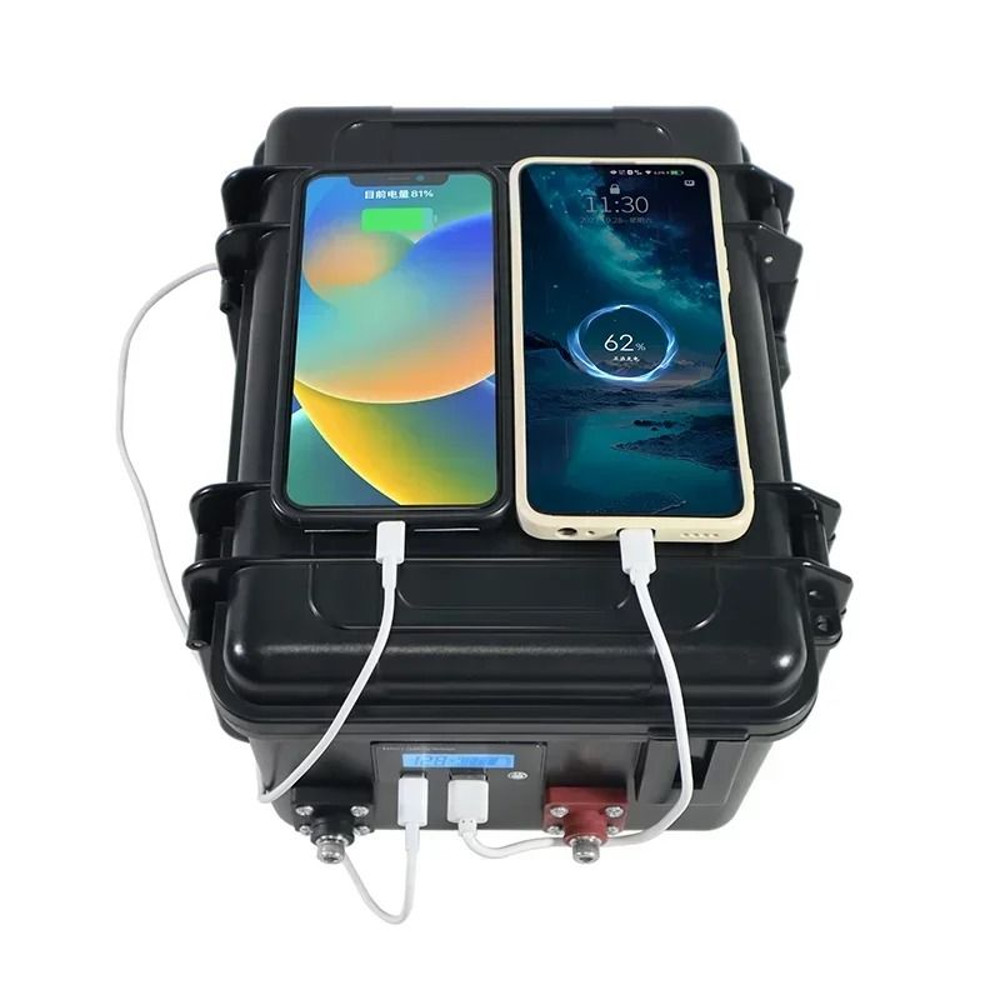 12V 128V LiFePO4 Battery Portable Suitcase 100Ah 150Ah For Golf Cart Inverter And Car Power 4